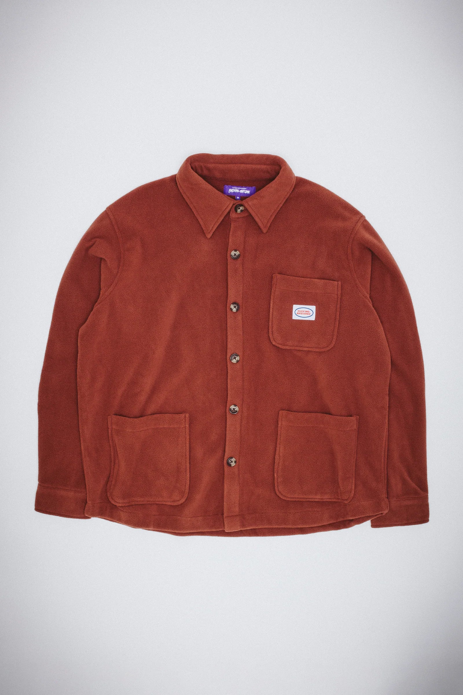 Polar fleece overshirt sales