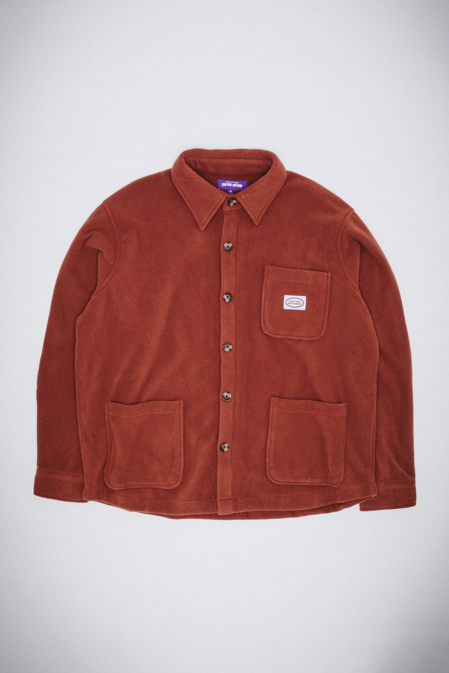 FA Polar Fleece Overshirt Brown