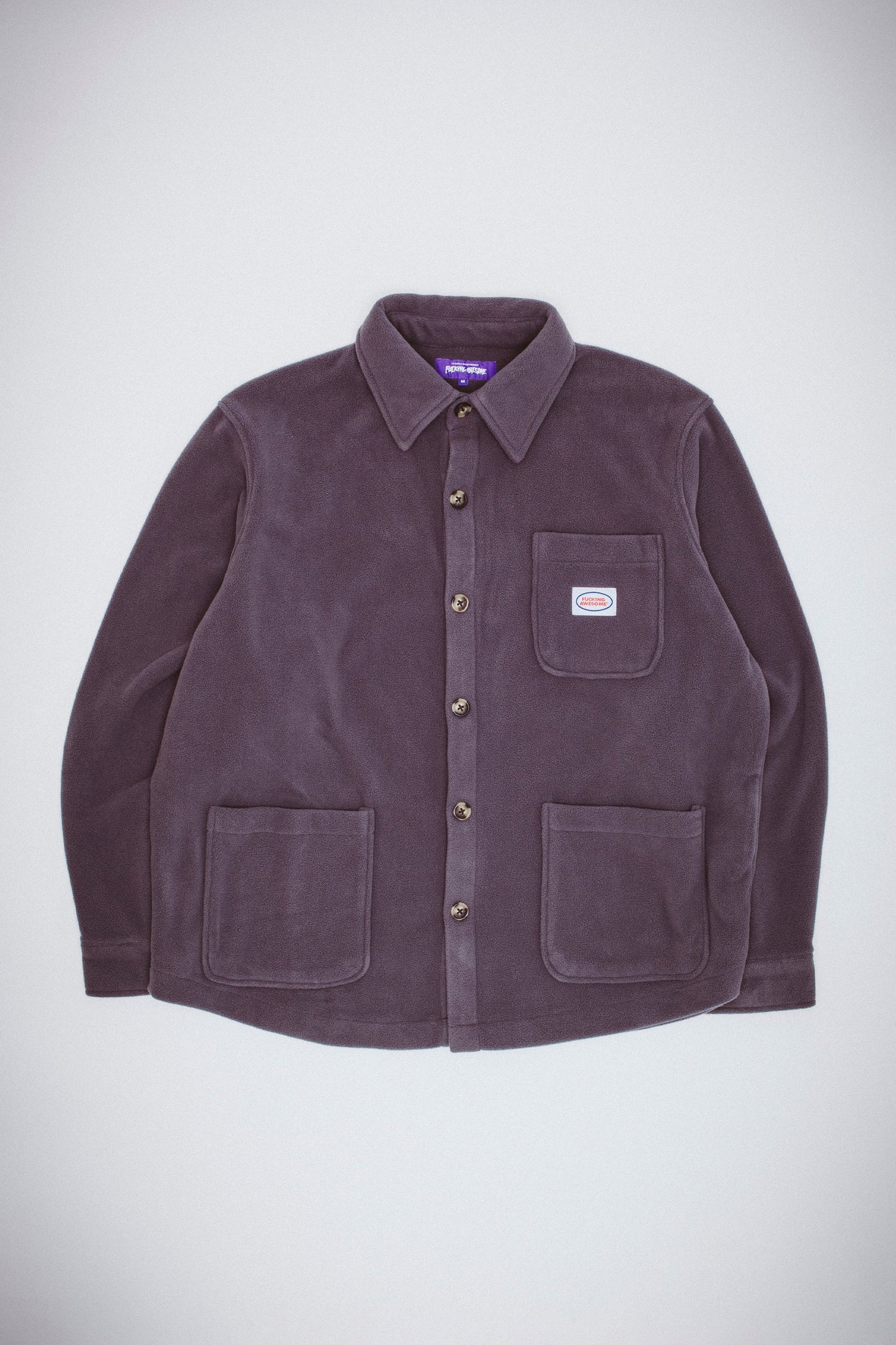 FA Polar Fleece Overshirt Charcoal
