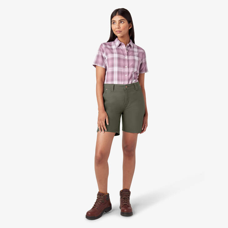 DICKIES WOMENS 7" CARPENTER DUCK SHORT