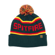 Spitfire Classic 87 Fill Pom Beanie Dark Green