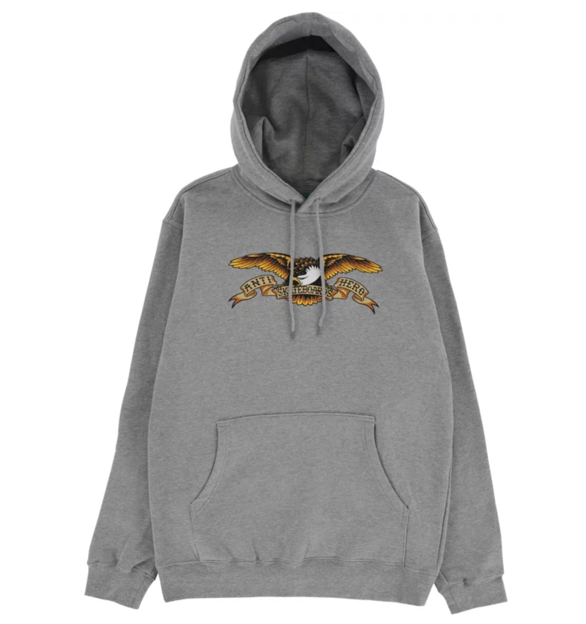 Anti-Hero Eagle-Heather Grey-Hooded Sweatshirt