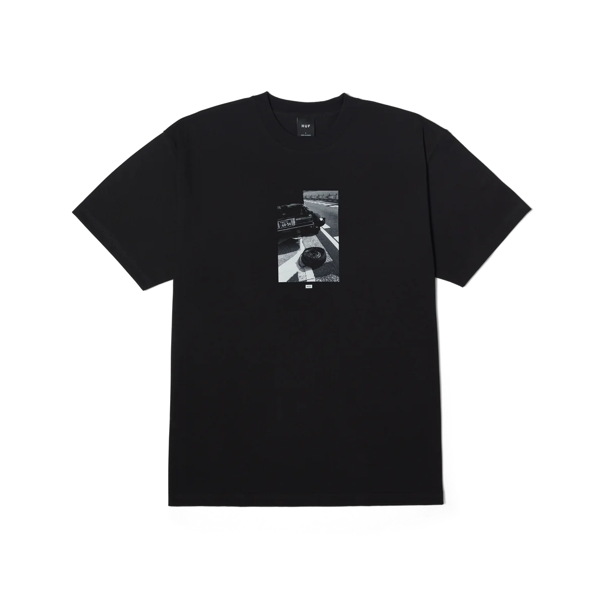 HUF MASON PHOTOS S/S TEE BLACK – ROLL AROUND WORKSHOP
