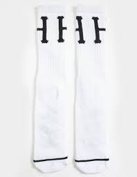 HUF CLASSIC H SOCKS BLACK/WHITE