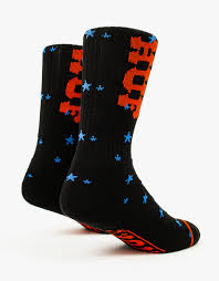 HUF N STARS SOCKS BLACK