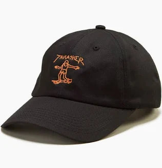 THRASHER GONZ OLD TIMER HAT ADJ-BLK/ORG