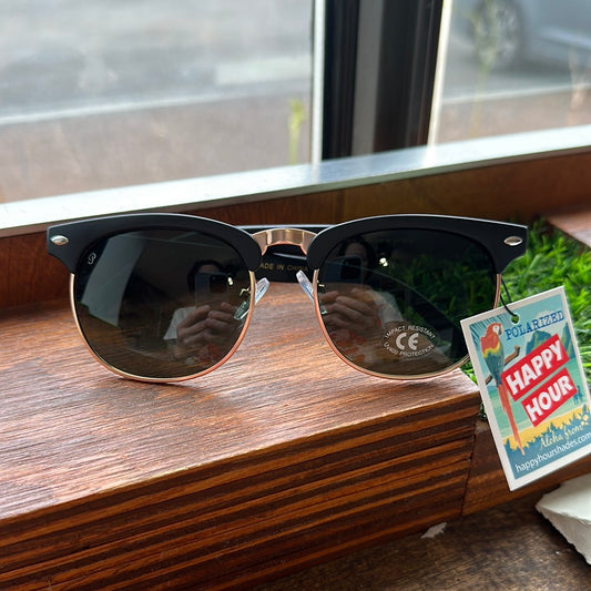 Happy Hour G2 Matte Black Polarized Sunglasses
