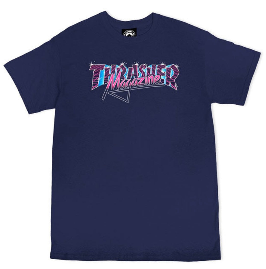 Thrasher-Vice Logo-Navy-short sleeve