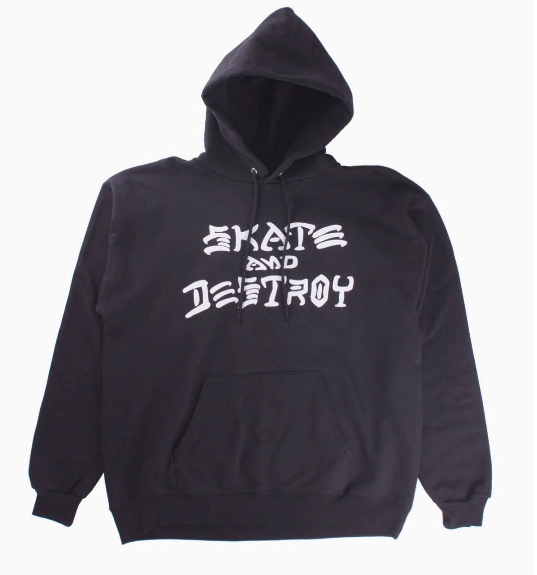 Thrasher-Skate and Destroy-Hooded Sweatshirt-Black