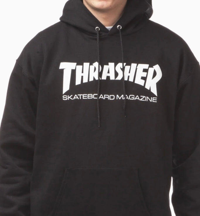 Thrasher-Skate Mag-Hooded Sweatshirt-Black