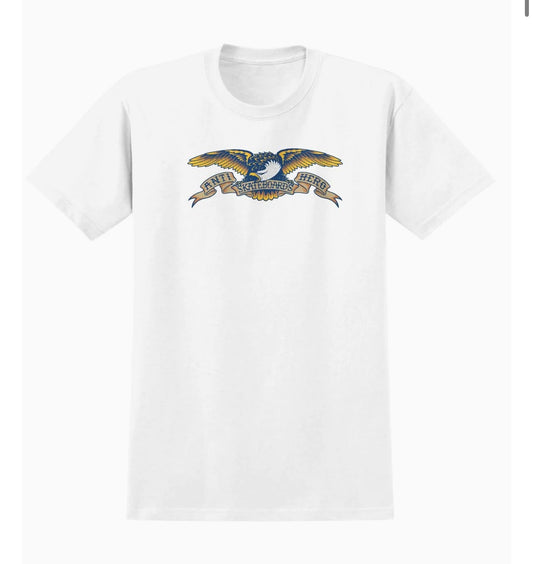 Anti-Hero Eagle-White/Multi-short sleeve