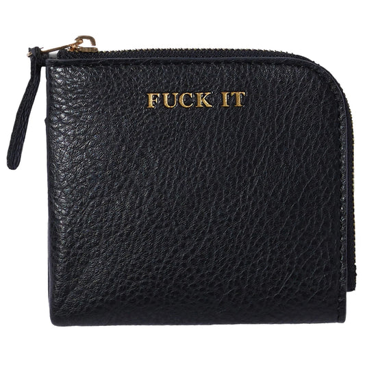 HUF FUCK IT ZIP WALLET BLACK