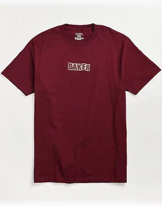 BAKER BRAND LOGO BURGANDY